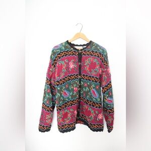 Vintage signatures by Northen isles cottage core hand knit